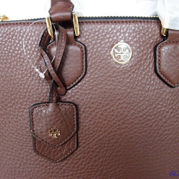 NWT Tory Burch Robinson Large Leather Tote BROWN - Picture 6 of 12